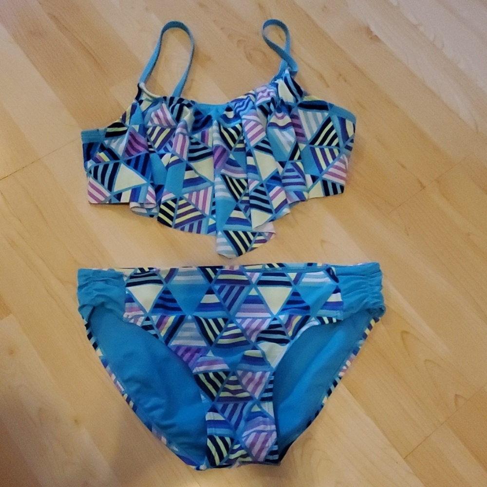 Justice Girl's Ruffle Top Bikini